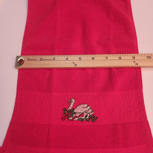 Kitchen Christmas Tea Towels 4 Sets of 2, Two Towels have Cross Stitched Pattern - Picture 14 of 16